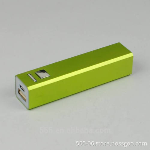 Wholesale promo gift 2600mah power bank mini external power bank for digital products